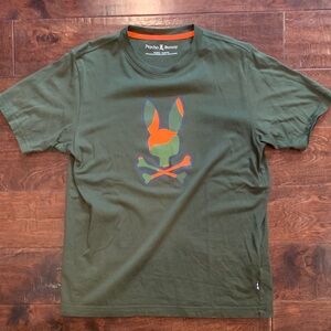 Boys 18-20 XL: Psycho Bunny Olive Graphic Tee